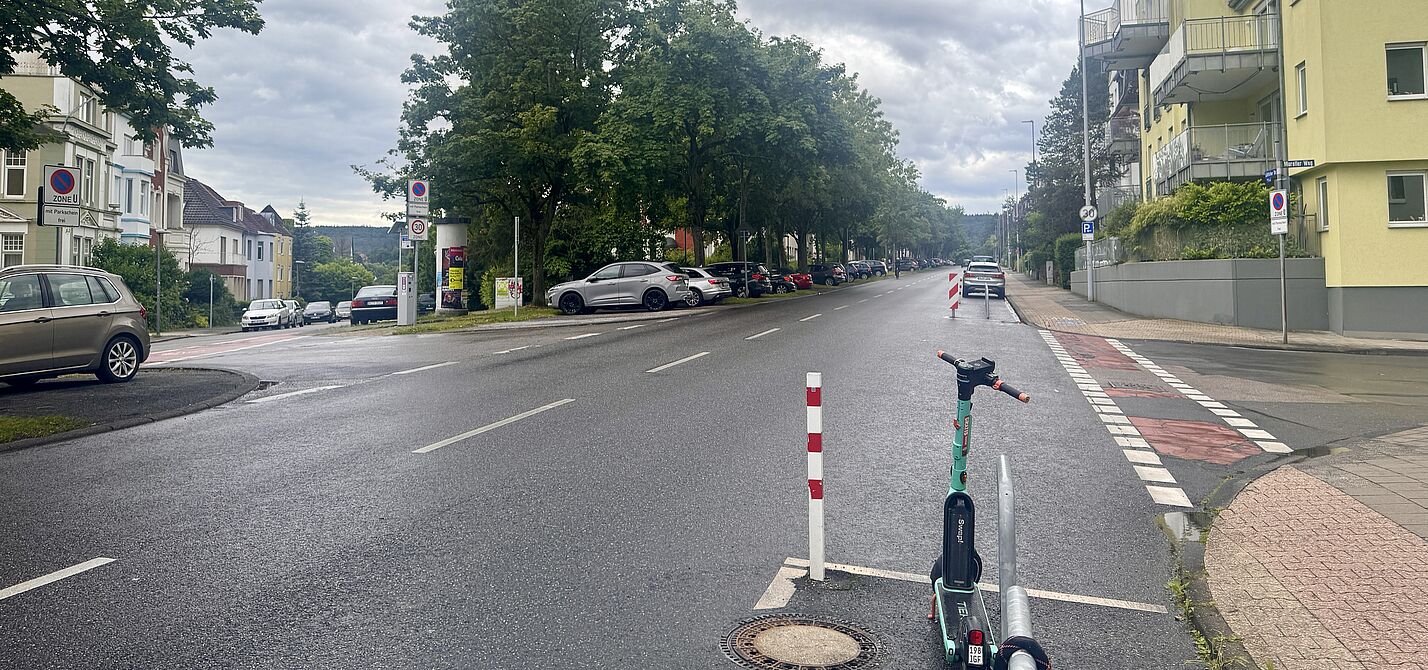 Lütticher Straße auf Höhe der Klemensstraße
