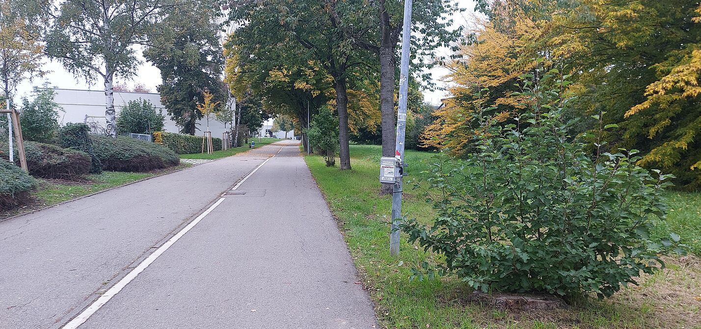 Radverkehrszähler am Hainbuchenweg in Echterdingen Radverkehrszähler am Hainbuchenweg in Echterdingen
