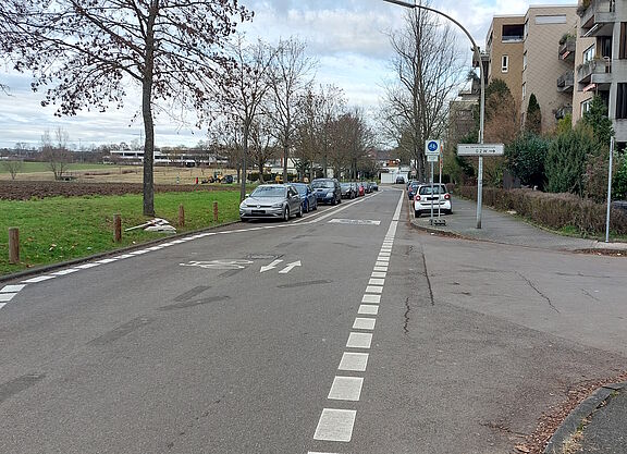 Testfahrradstraße Goldäckerstraße