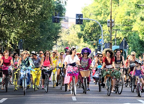 Fancy Women Bike Ride