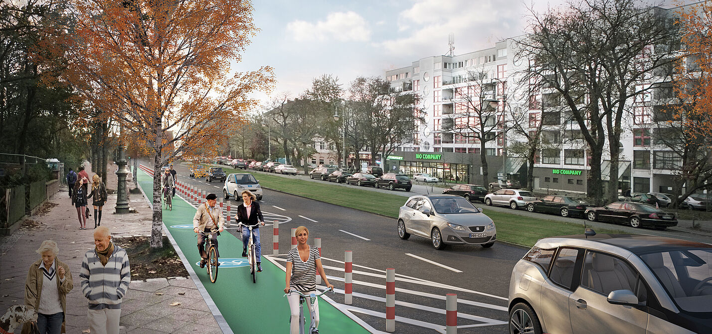 Visualisierung Protected Bike Lanes in Berlin Visualisierung Protected Bike Lanes in Berlin